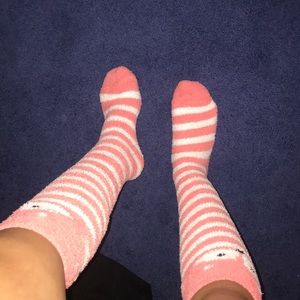 Knee high women’s fuzzy socks